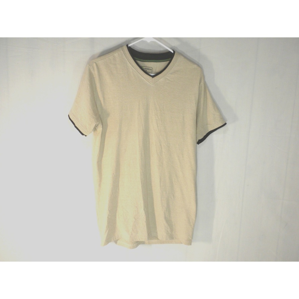 Sovereign‎ State T-shirt Mens M Beige V Neck Pullover Short Sleeve Earthy